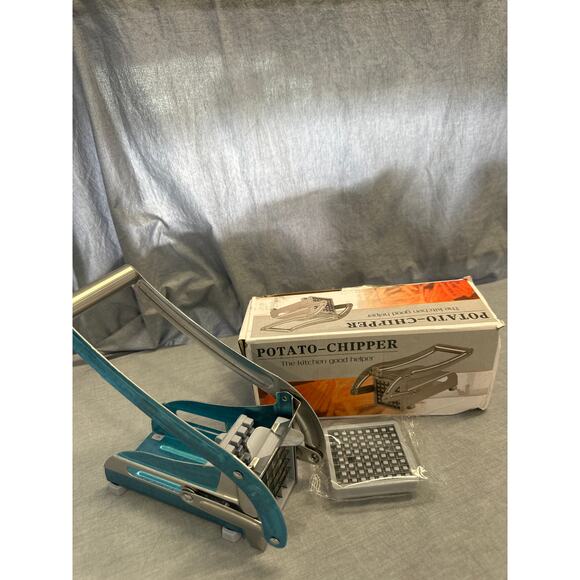 Stainless Steel French Fry Cutter, Vegetable and Potato Slicer, 2 Blade Sizes - Picture 7 of 7